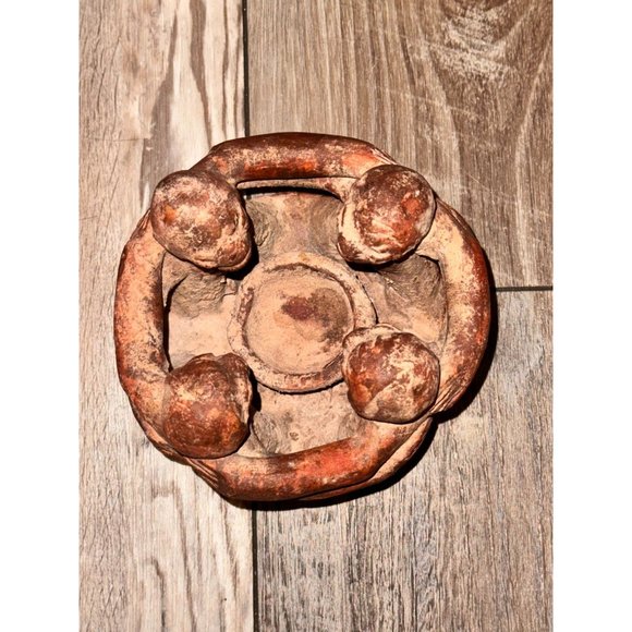 Mexican Pottery Circle of Friends Candle Holder - Picture 8 of 8